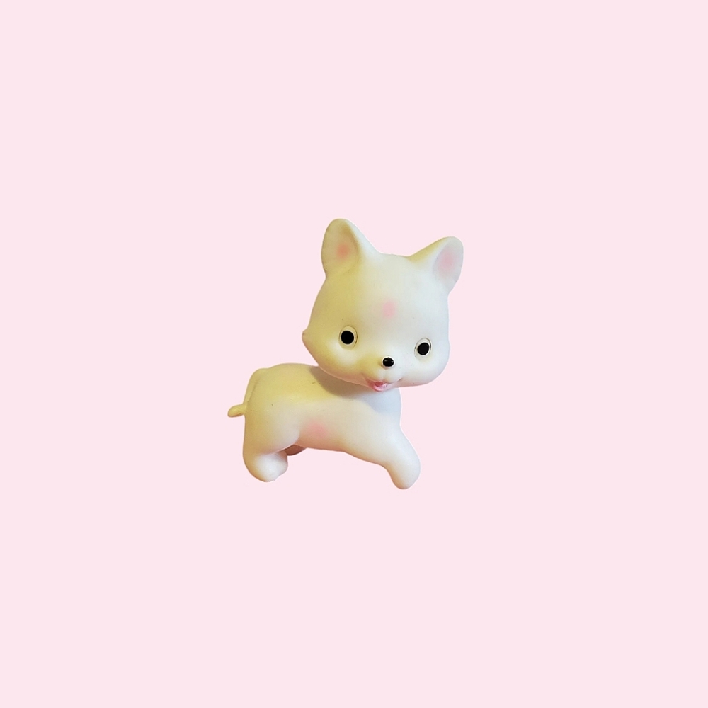 Small vintage rubber Kitty toy